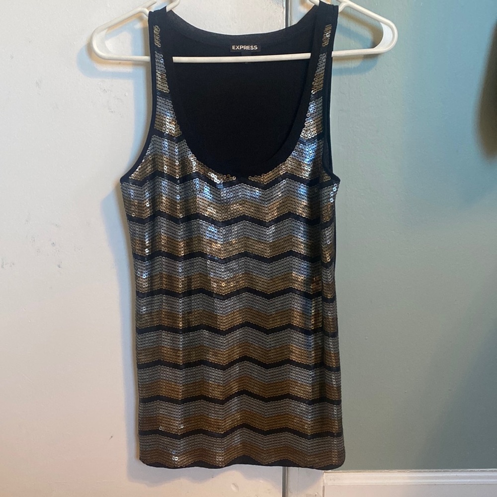 Express sequin top.  Perfect for holidays or New Years!